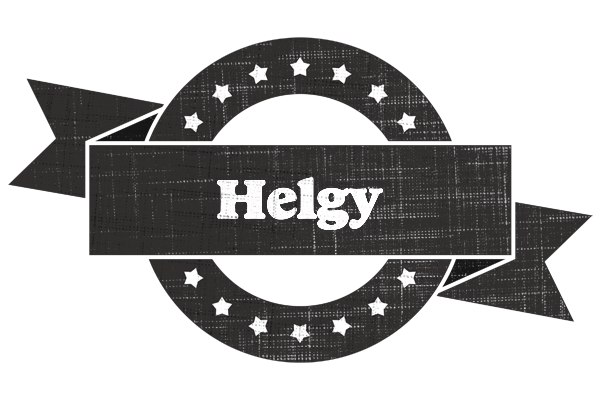 Helgy grunge logo