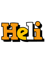 Heli cartoon logo
