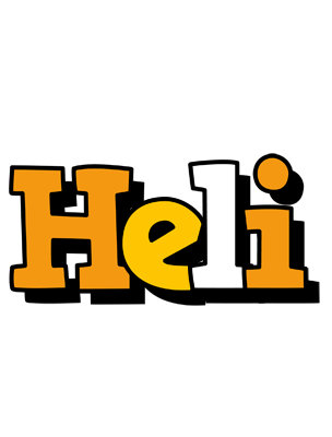 Heli cartoon logo