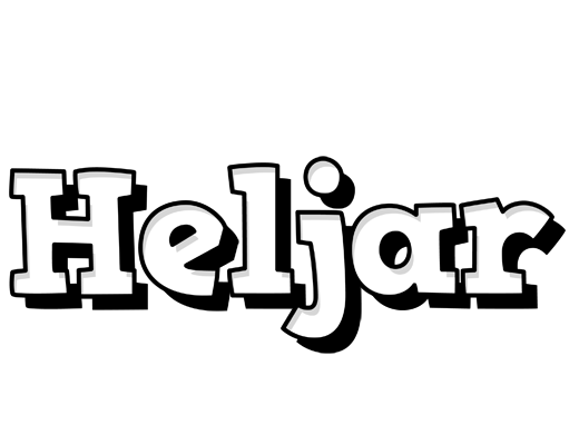 Heljar snowing logo