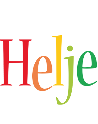 Helje birthday logo
