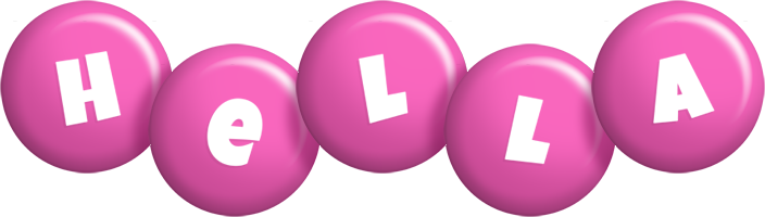 Hella candy-pink logo