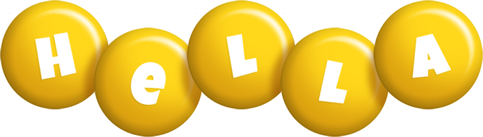 Hella candy-yellow logo