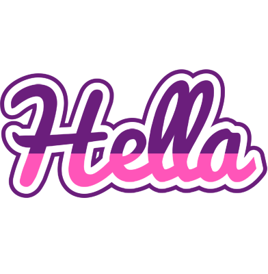 Hella cheerful logo