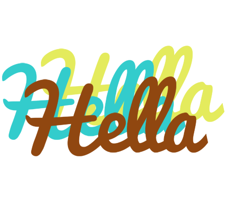 Hella cupcake logo