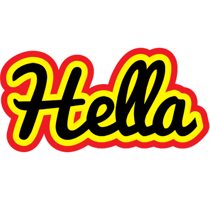 Hella flaming logo