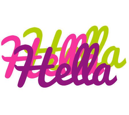 Hella flowers logo
