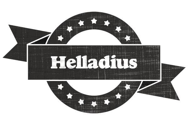 Helladius grunge logo