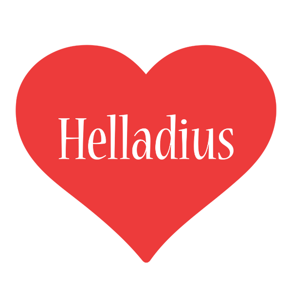 Helladius love logo