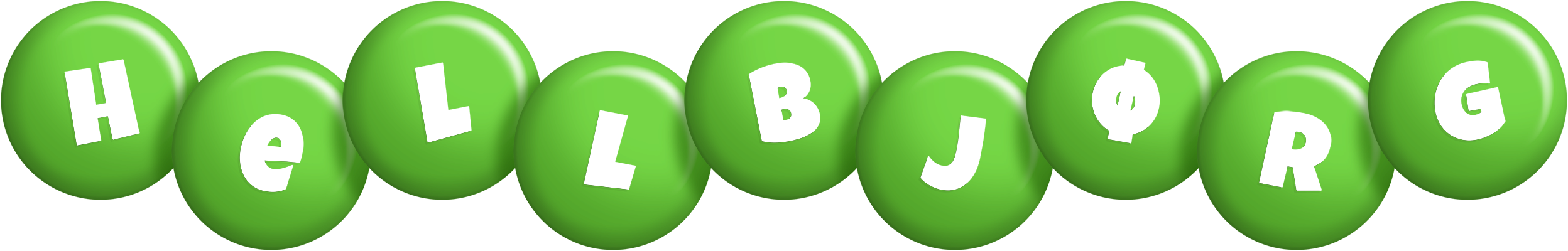 Hellbjørg candy-green logo
