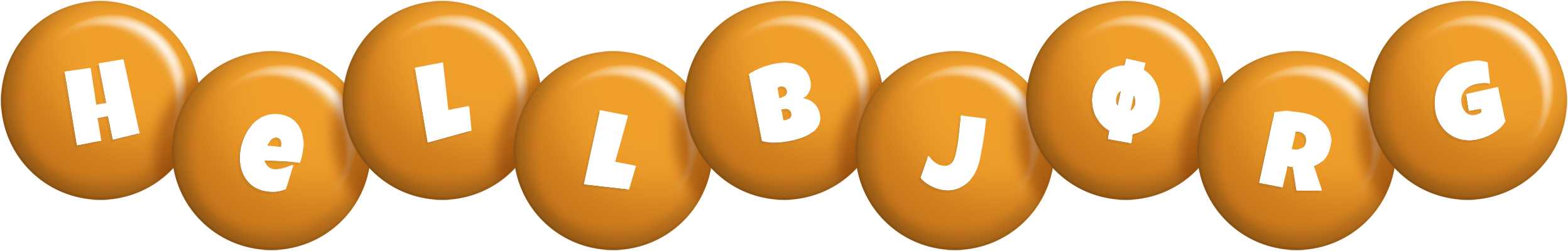 Hellbjørg candy-orange logo