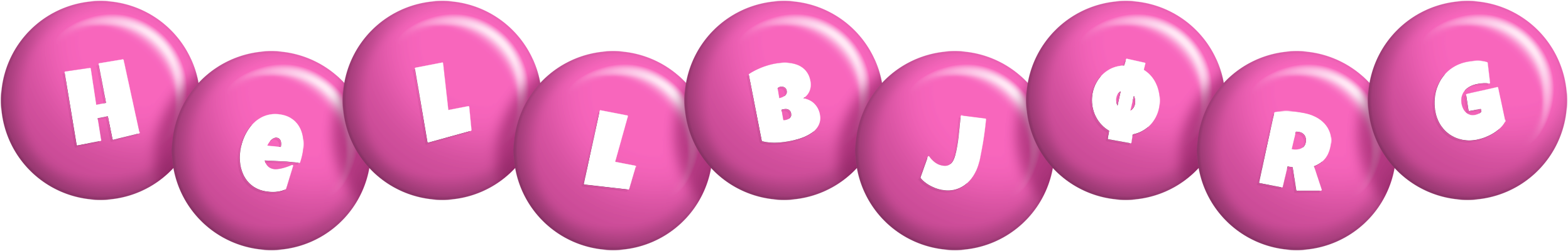 Hellbjørg candy-pink logo