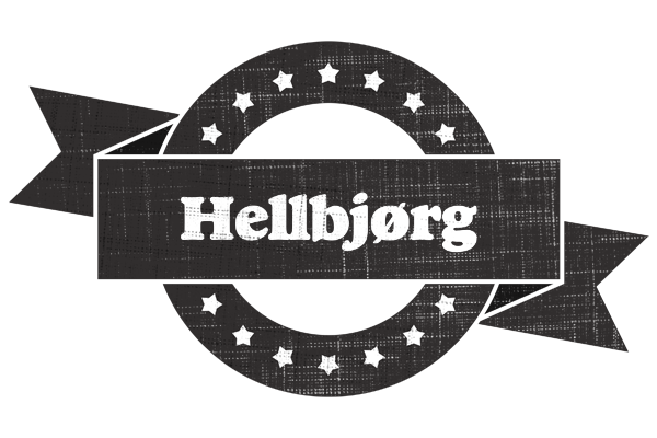 Hellbjørg grunge logo