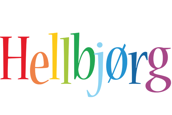 Hellbjørg birthday logo