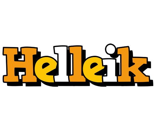 Helleik cartoon logo