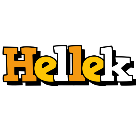 Hellek cartoon logo