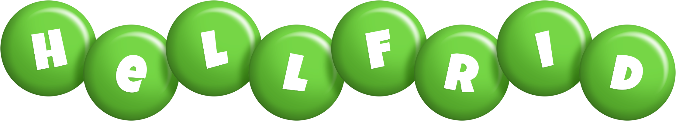 Hellfrid candy-green logo