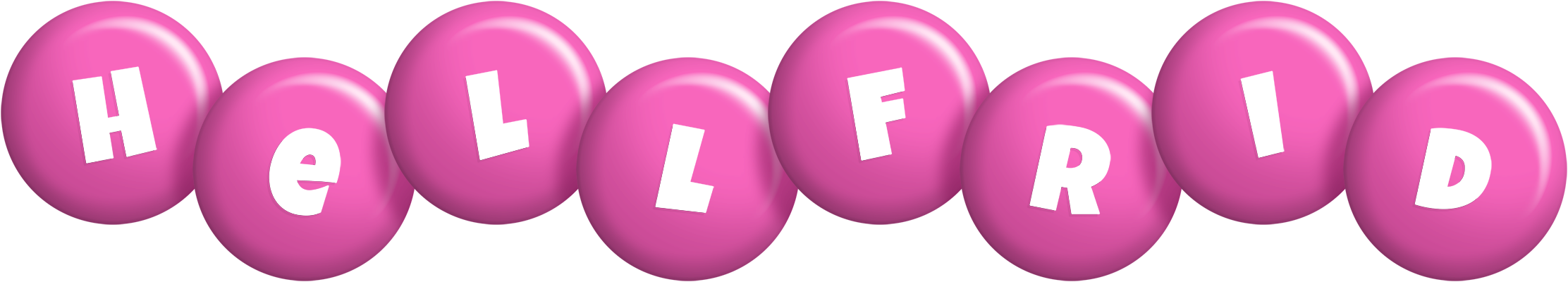 Hellfrid candy-pink logo