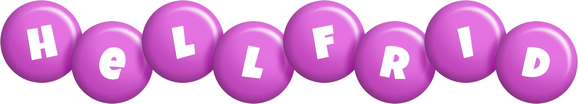 Hellfrid candy-purple logo