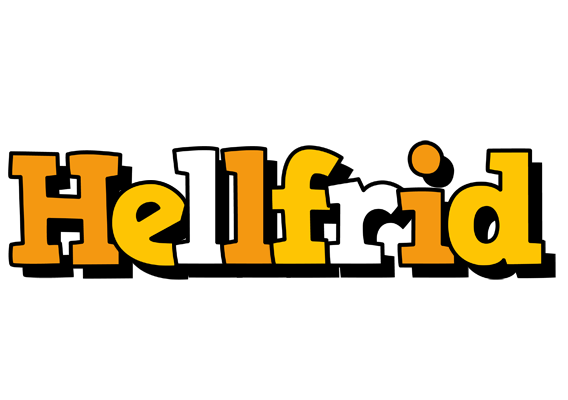 Hellfrid cartoon logo