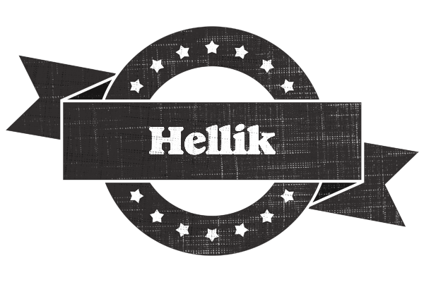 Hellik grunge logo