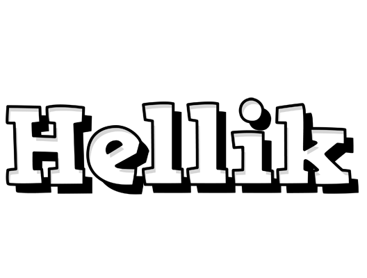 Hellik snowing logo