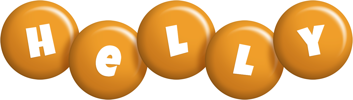 Helly candy-orange logo