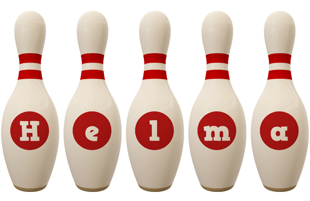 Helma bowling-pin logo