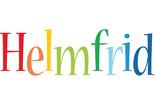 Helmfrid birthday logo
