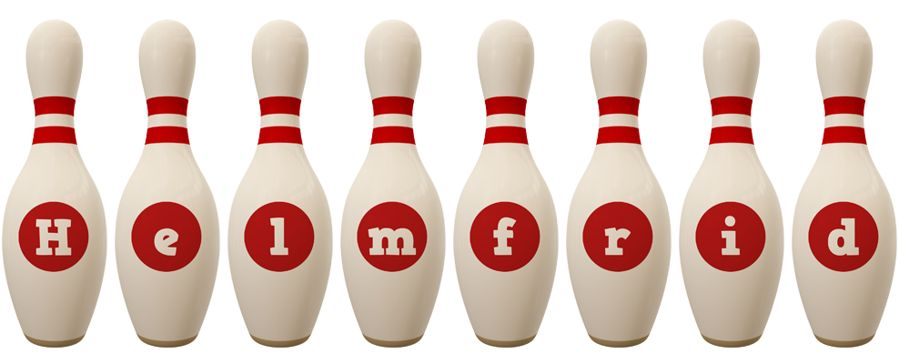 Helmfrid bowling-pin logo