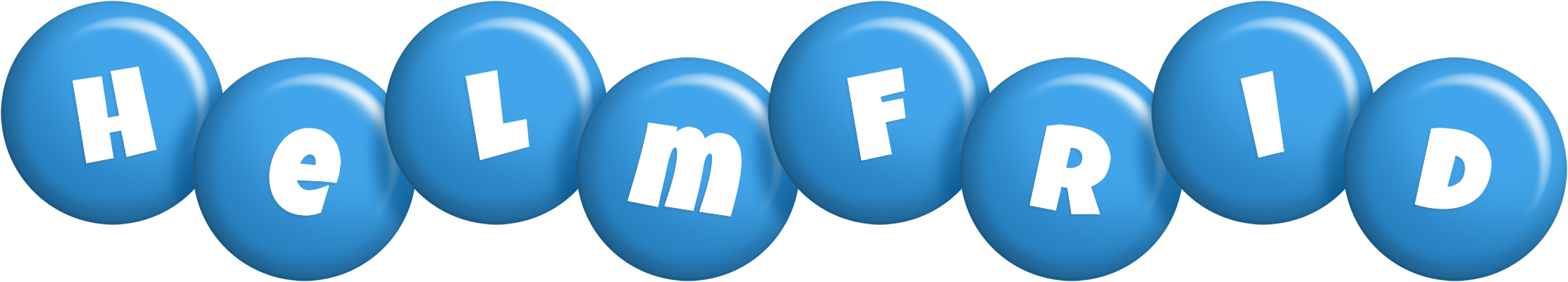 Helmfrid candy-blue logo