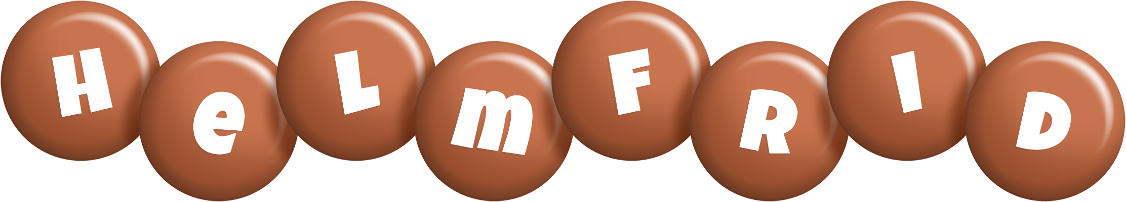 Helmfrid candy-brown logo