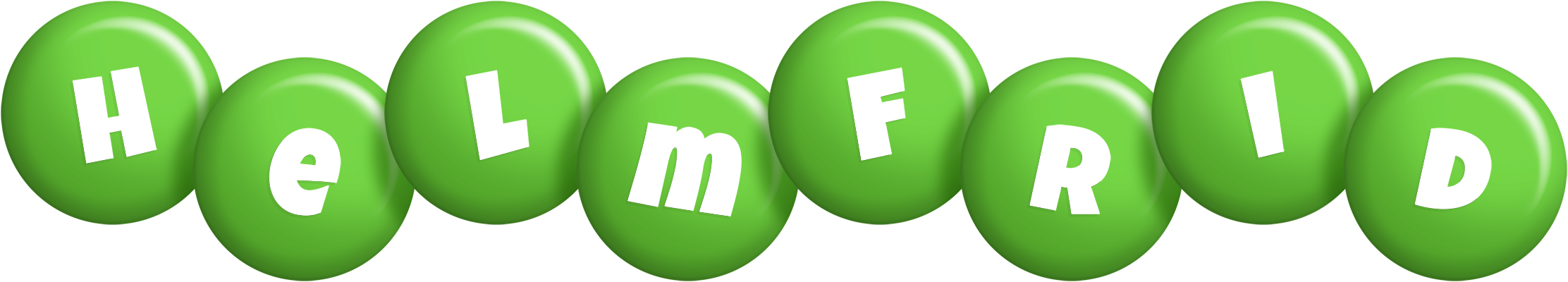 Helmfrid candy-green logo