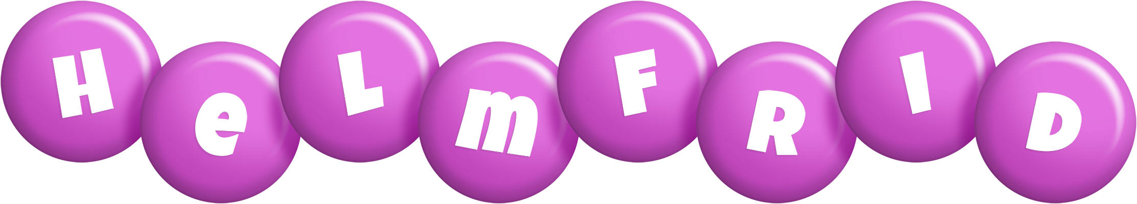Helmfrid candy-purple logo