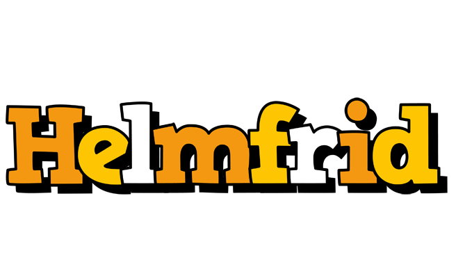 Helmfrid cartoon logo