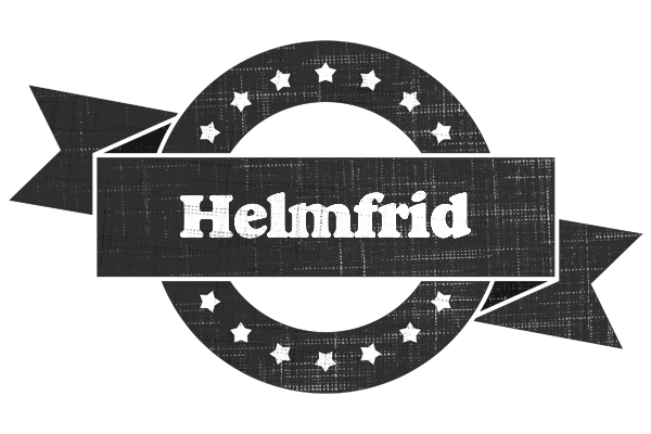 Helmfrid grunge logo