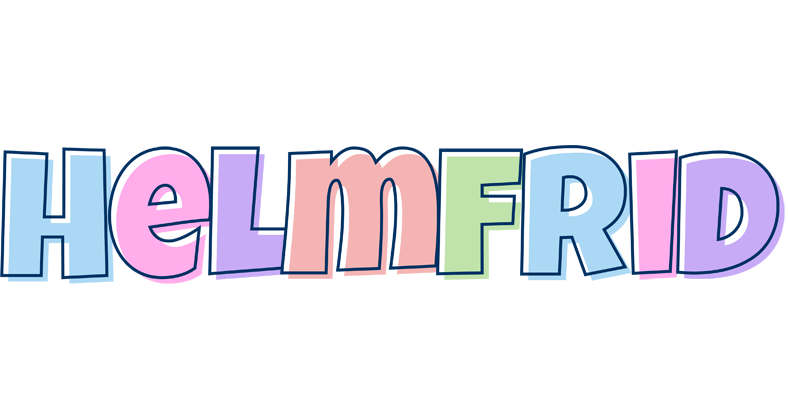 Helmfrid pastel logo