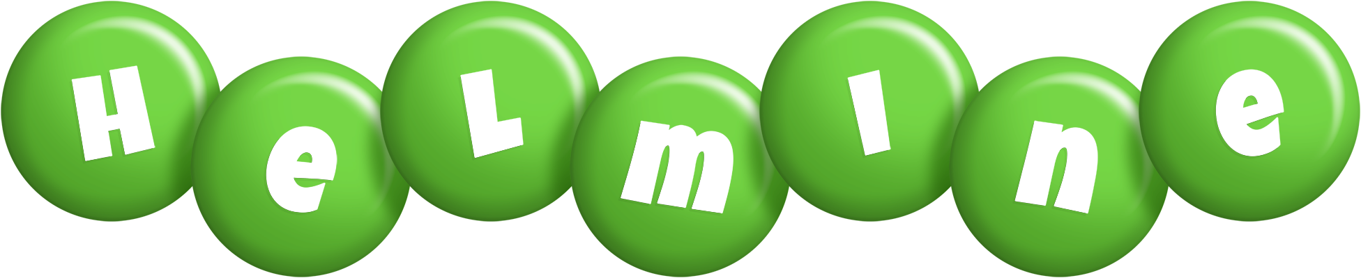Helmine candy-green logo