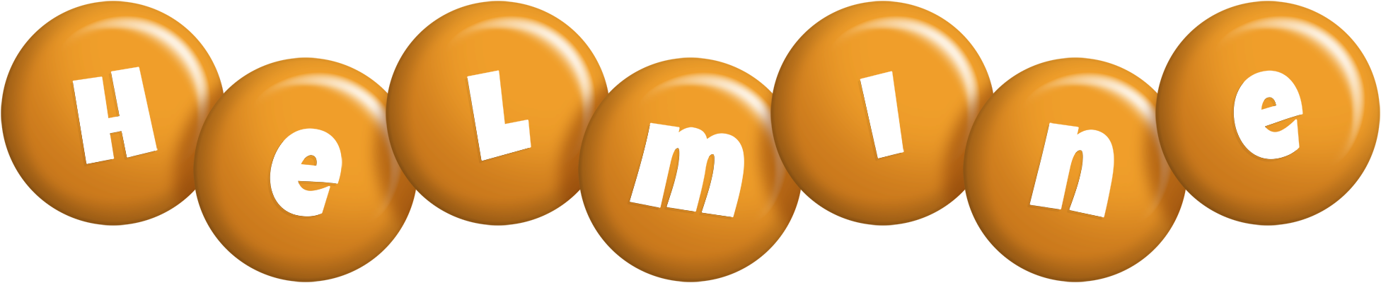 Helmine candy-orange logo