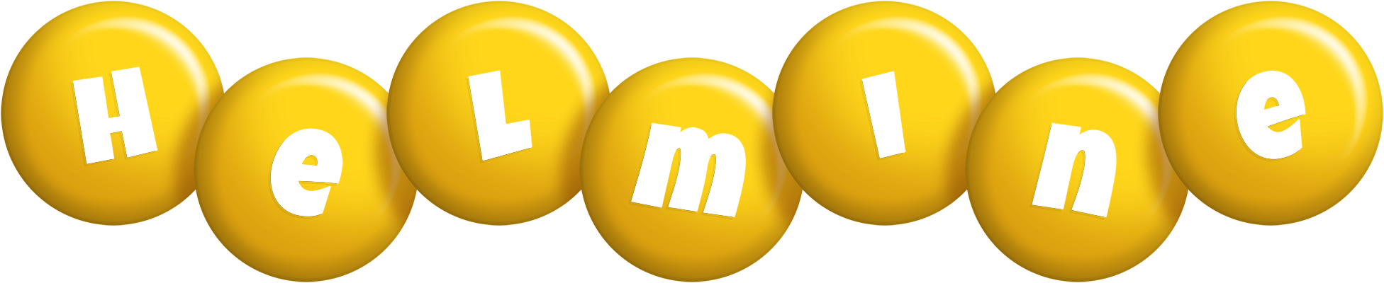 Helmine candy-yellow logo