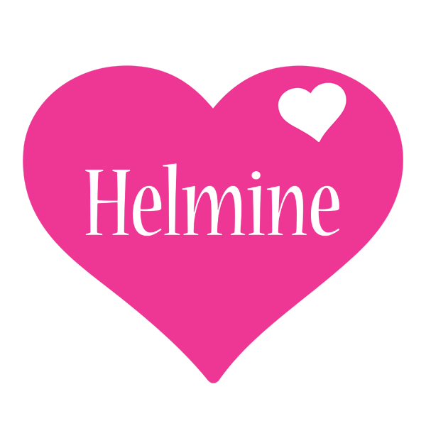 Helmine love-heart logo