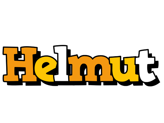 Helmut cartoon logo
