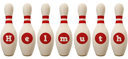 Helmuth bowling-pin logo