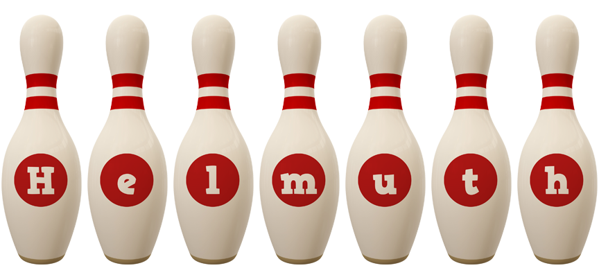 Helmuth bowling-pin logo