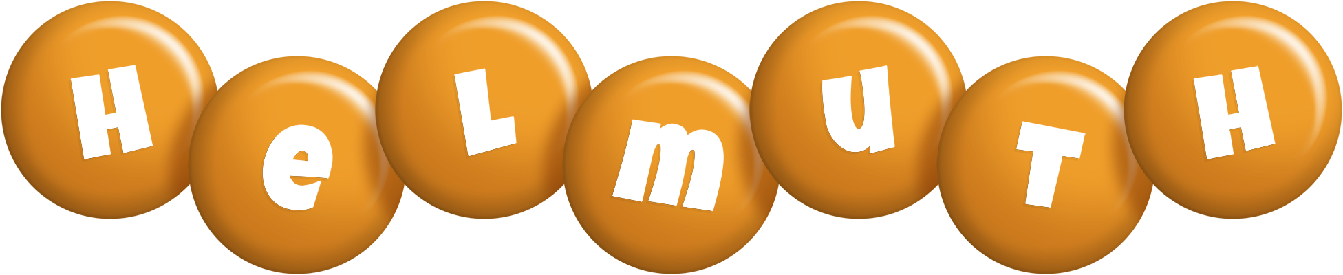 Helmuth candy-orange logo