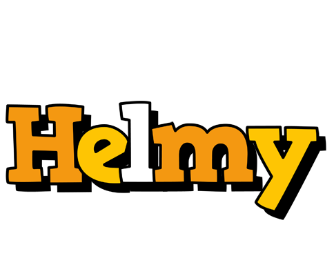 Helmy cartoon logo