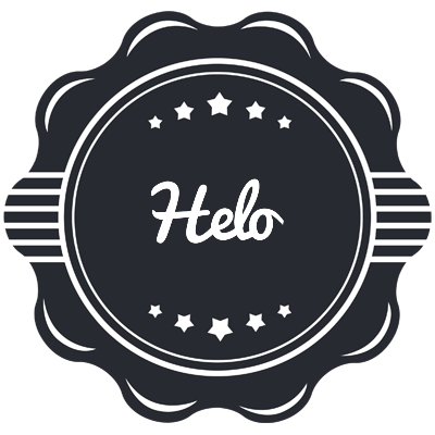 Helo badge logo