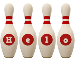 Helo bowling-pin logo