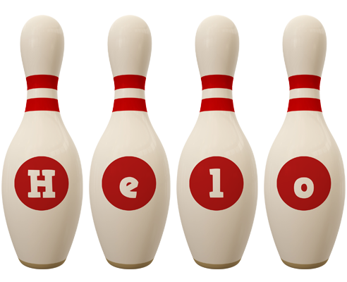 Helo bowling-pin logo