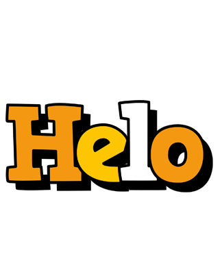 Helo cartoon logo
